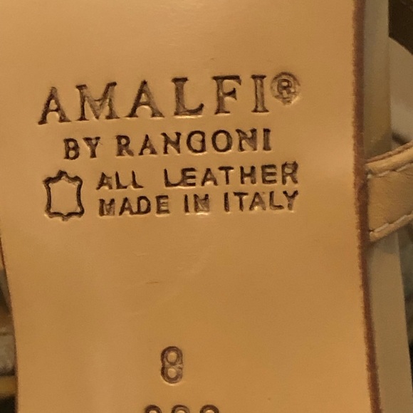 Amalfi leather sandals. Size 8. - Picture 3 of 4